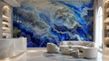 SIGNAL / VORTEX — Fractal Interference Wall Mural