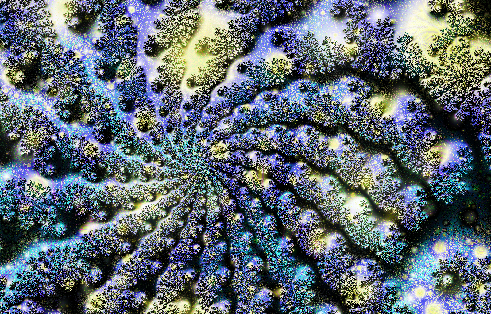 SIGNAL / VORTEX — Fractal Interference Wall Mural