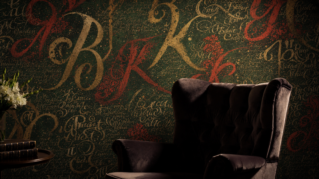 Skoropys — Calligraphic Wall Mural