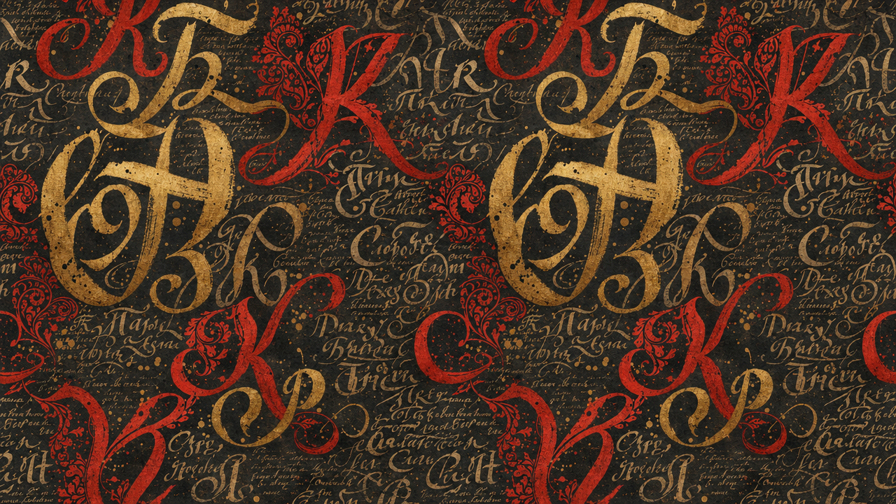 Skoropys — Calligraphic Wall Mural