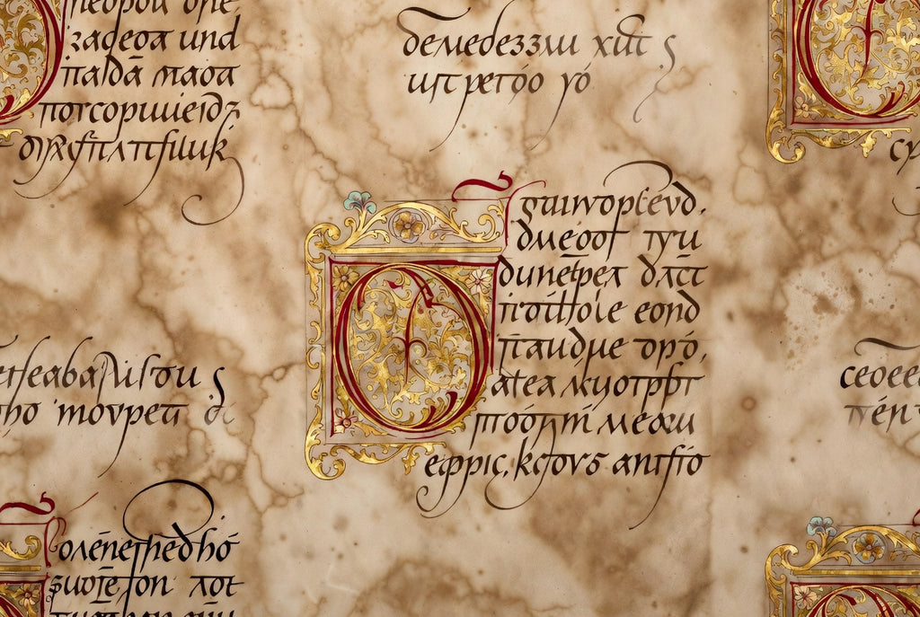 SCRIPTORIUM / Parchment — Calligraphic Wall Mural