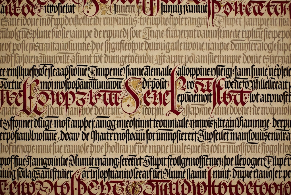 SCRIPTORIUM / Gothic — Calligraphic Wall Mural