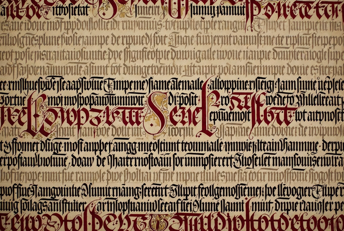 SCRIPTORIUM / Gothic — Calligraphic Wall Mural