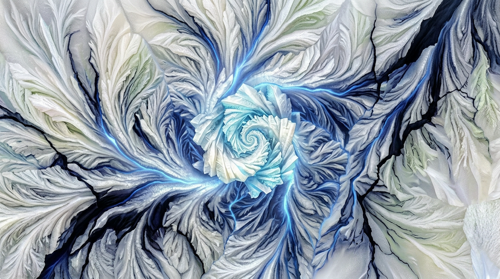 SIGNAL / VORTEX — Fractal Interference Wall Mural