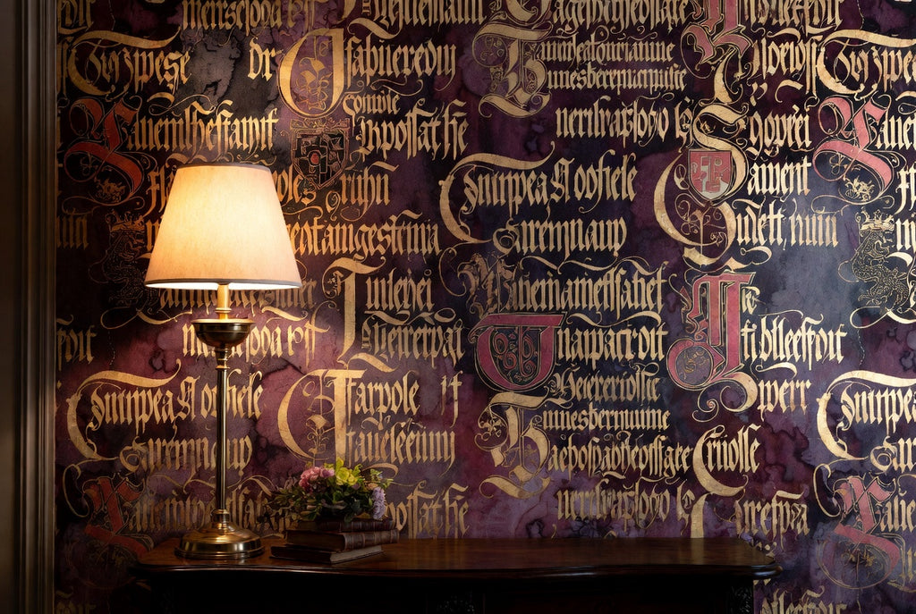 SCRIPTORIUM / Gothic — Calligraphic Wall Mural